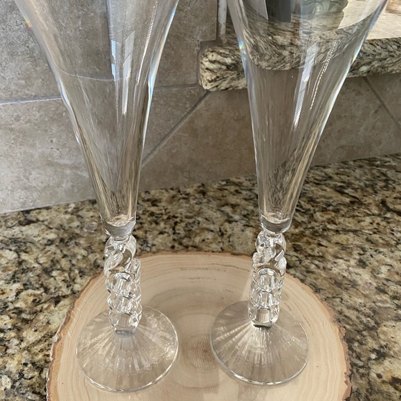 2000 Champagne Fluted Crystal Glass Vintage Millennium Cristal d’Arques France - Picture 4 of 9